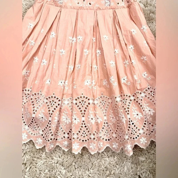 NWT LoveShackFancy Mochi Bubble Bath Pink Sleeveless Mini Dress Size 6 - Picture 7 of 13